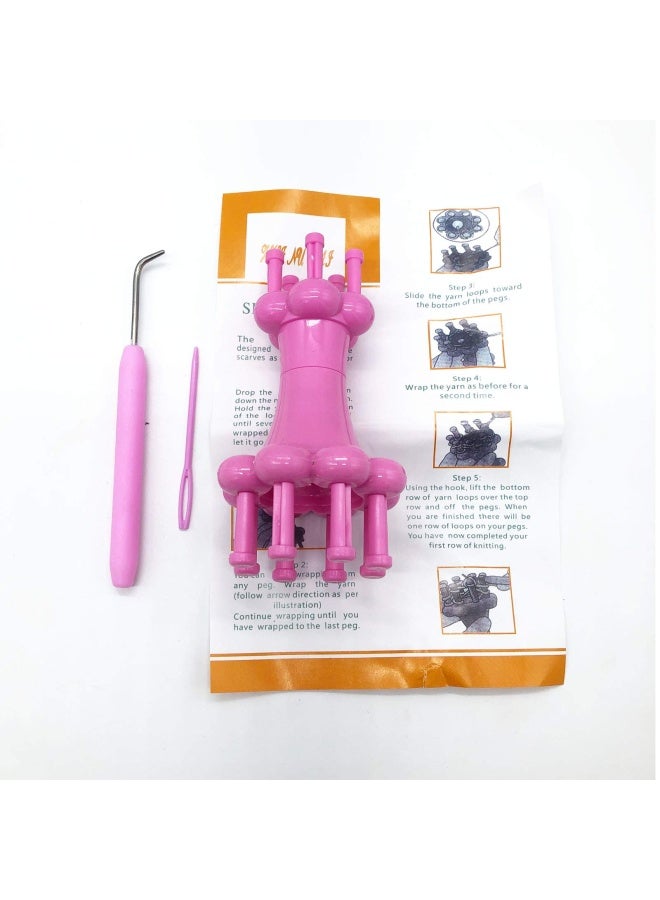 Wayion Diy Weaving Tool Hook Crochet Flower Arranger Spool Loom Knitter Knitting Rope Hook Knitting Tool - Image 5