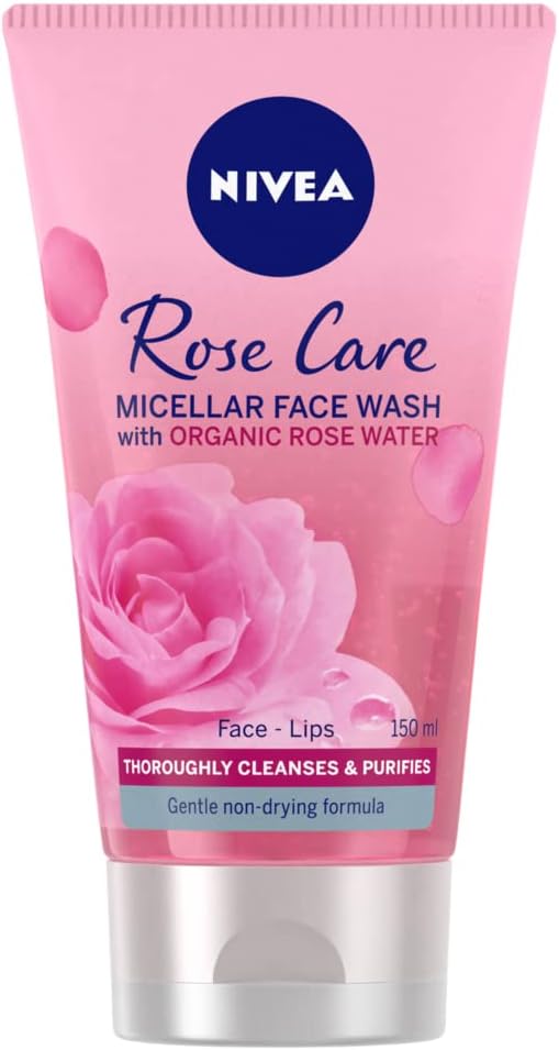 NIVEA MicellAIR Rose Water Micellar Water with Oil 400ml Micellar Cleansing Water Waterproof Makeup Remover Rose Water Toner for Thorough Cleansing - Image 1