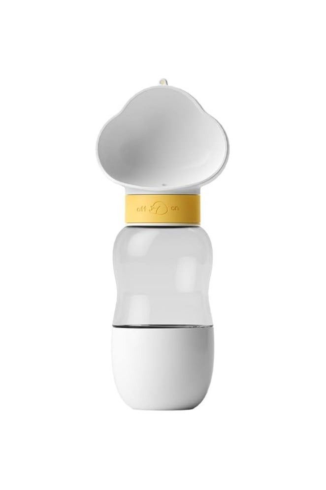 Portable Dog Water Bottle,2 in 1 Dog Water Bottle Dispenser with Food Container,Leak Proof Dog Travel Water Bottle for Walking,Hiking and Travel,dog water bottle portable,water bottle dispenser 19oz - Image 1