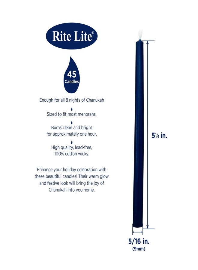 رايت لايت شموع رايت لايت ديلوكس الزرقاء والبيضاء لعيد حانوكا، عبوة كبيرة من 90 شمعة للمينورا - شموع حانوكا، هدايا، ديكور، هدايا حفلات، زينة، حفلة عيد الأنوار اليهودي - Image 4