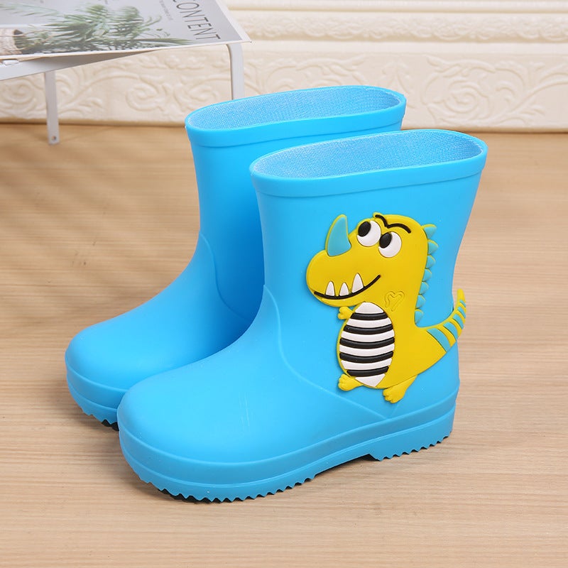Children'S Rain Boots Cartoon Boys And Girls Waterproof Rain Boots Baby Kids Non-Slip Water Shoes Student Rubber Shoes Kidsren'S Style - Image 5