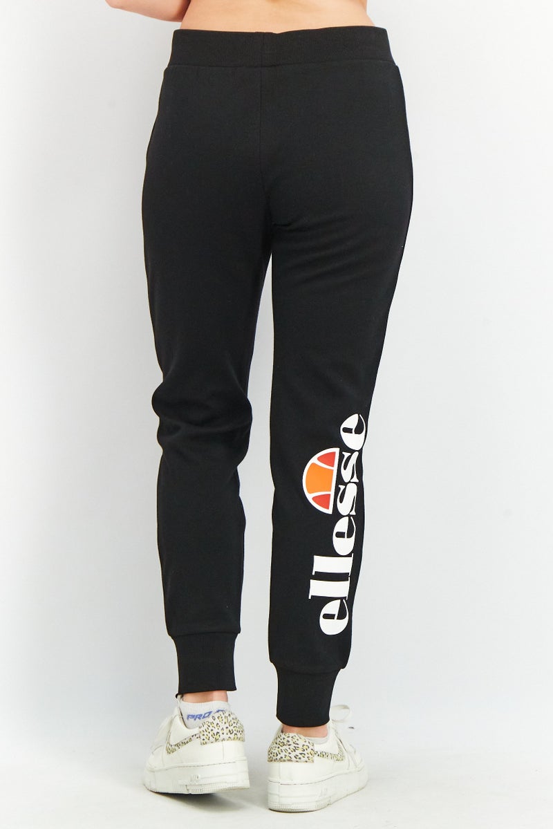 Ellesse Women Regular Leg Brand Logo Forza Jogger Pants, Black - Image 2