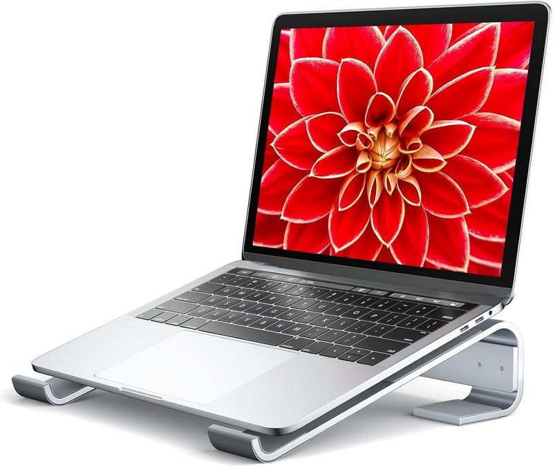 Soqool Laptop Stand for Desk,Aluminum Computer Stand for Cooling,Sturdy Stable Ergonomic Laptop Riser Compatible with MacBook Pro Stand Air/Dell/HP/Lenovo 10-16.2inch Notebook,Work Home Office - Image 1