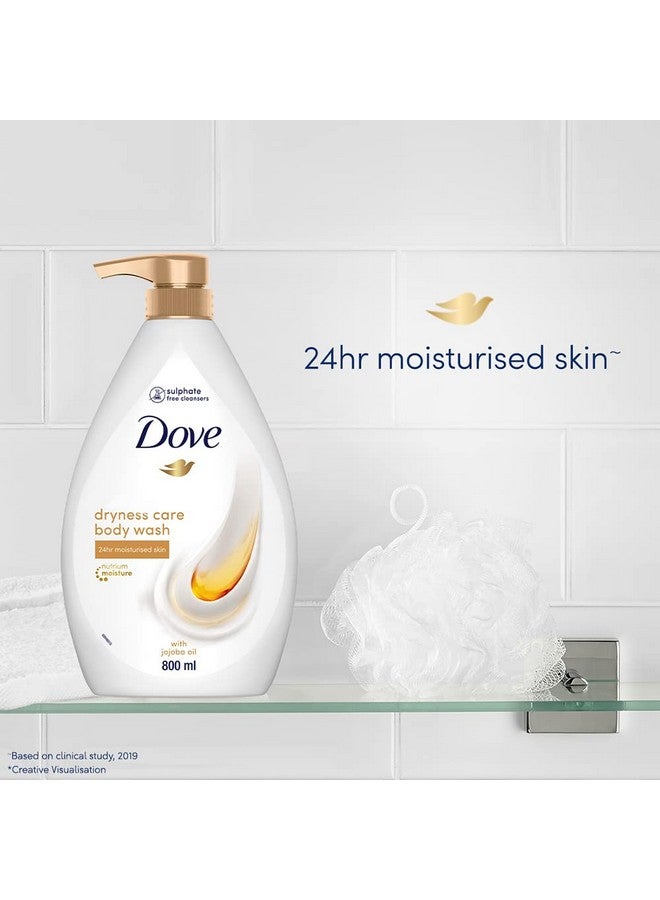 دوف غسول الجسم للعناية بالجفاف غني بزيت الجوجوبا لتغذية بشرتك بعمق، 100% منظفات لطيفة، خالية من البارابين، منظفات خالية من الكبريتات، مرطبات نباتية 100%، 800 مل - Image 5