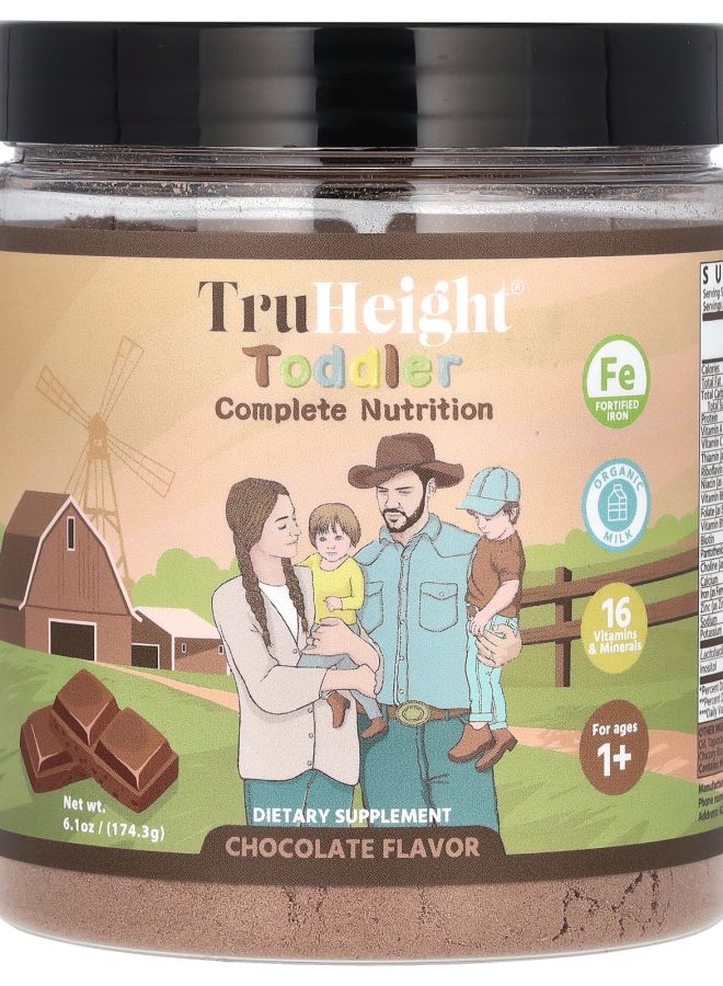 TruHeight  Toddler Complete Nutrition Ages 1+ Chocolate 6.1 oz (174.3 g)