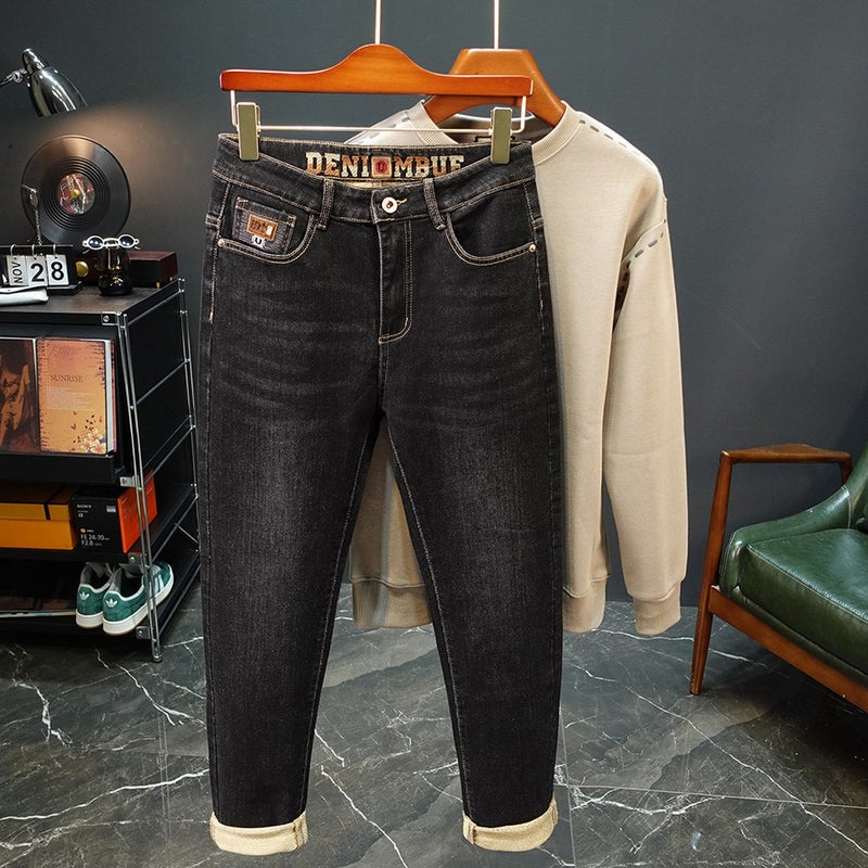Unisex Classic Denim Jeans Loose Fit Daily Outdoor Wear - Image 3