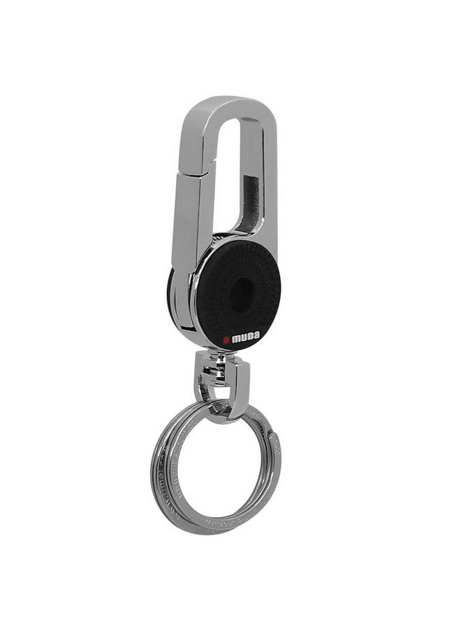 Omuda Premium and Stylish Hook Locking Metal Key Chain for Men & Women & for Gift (M- 3709 Black) - Image 1