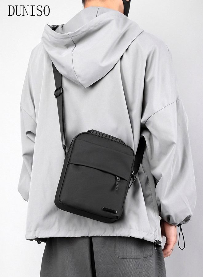 DUNISO Waterproof Sling Bag Crossbody Bag for Men Sling Backpack Hiking Bag Multipurpose Cross Body Chest Bag with Large Capacity for Travelling Shopping - Image 5