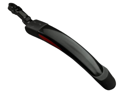 Shrenik Bicycle Mudguard || Handle Grip Compatible 26, 27.5, 29 Inch Cycle Flying Fender Reflective Tape Front Back Set || Handlebar Grip Soft Rubber Non Toxic 12.5cm || Color Black-Red - Image 3