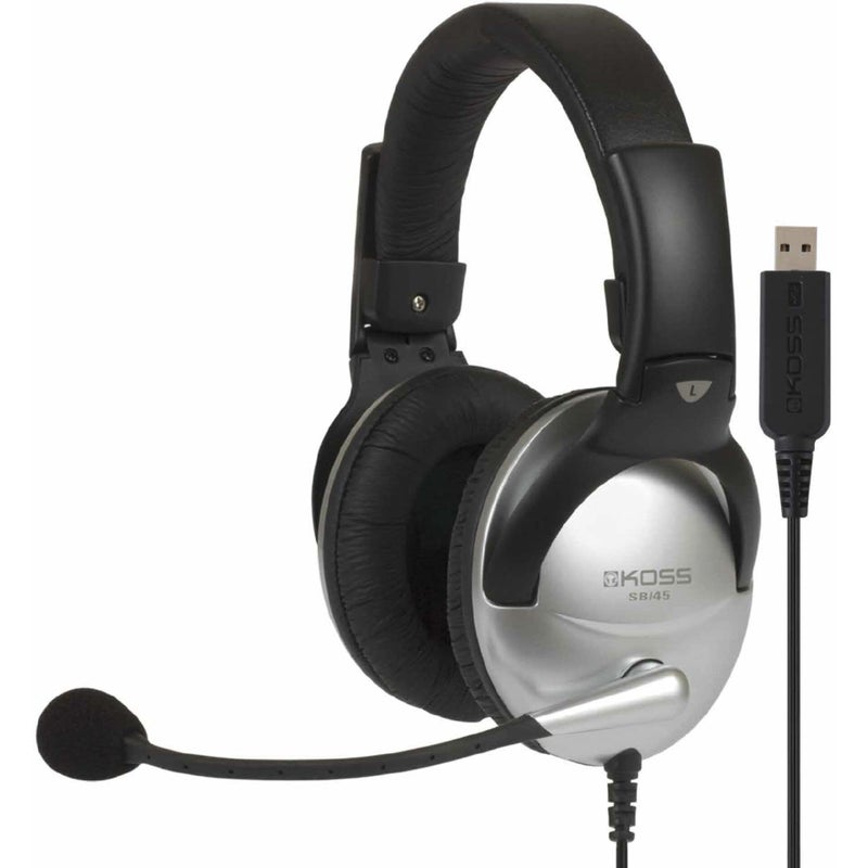 Koss Multimedia Stereo Headphone with USB Plug SB45 USBRed