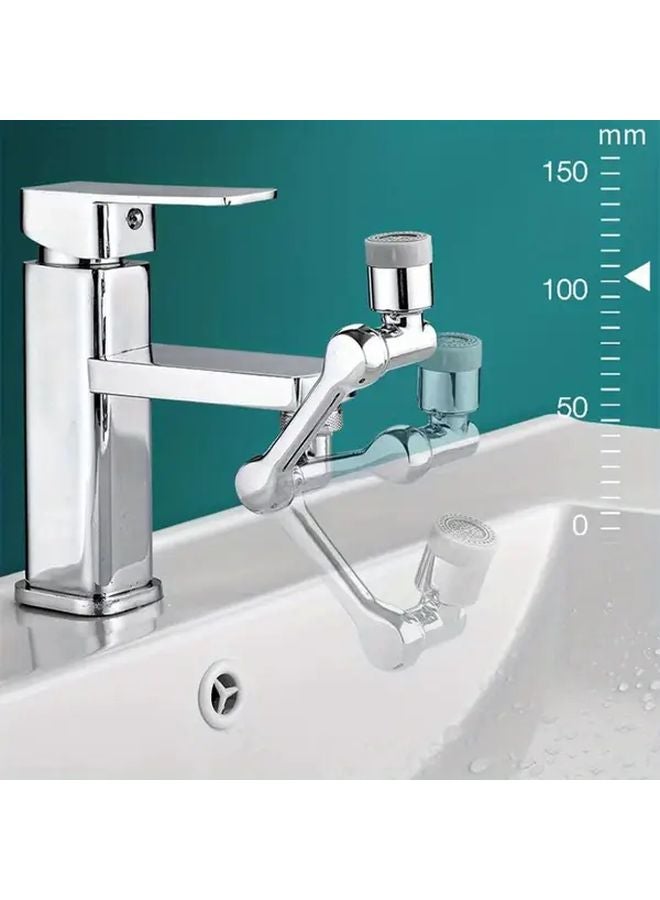 ABS Material Heavy Duty Robotic Arm Faucet 360 Rotating Splash Proof Head Adjustable Extension Pipe - Image 5