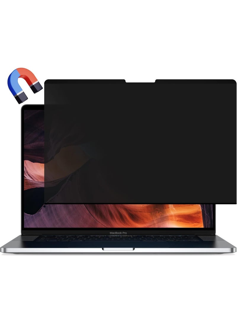Magnetic Privacy Screen Protector Compatible With MacBook Pro 14 Inch (2021-2026, M1, M2, M3, M4, M5), Removable Anti Spy Blue Light Glare Shield, Laptop Privacy Filter for Mac Pro 14.2in - Image 1
