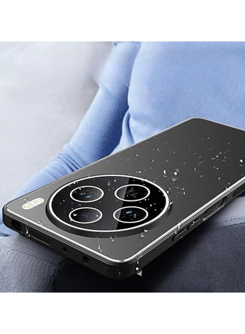 Case for Vivo X200 Pro Mini (2024),Aluminum Alloy Anti-fall Durable Phone Protective Case with Full Wrap-around Lens Protection,Frosted Shockproof Protective Back Cover - Image 2