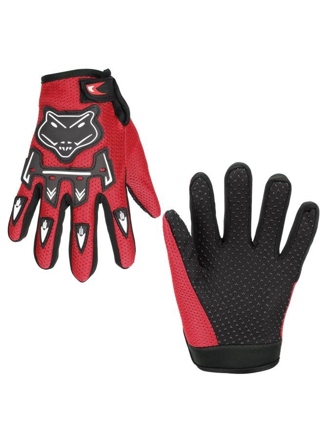 TOKCKYBL Kids Dirt Bike Gloves - Youth Motorcycle Gloves for Boys & Girls, Breathable Non-Slip Riding Full Finger Children Glove for BMX, Mountain Bike, ATV, Cycling & Outdoor Sports - Image 1