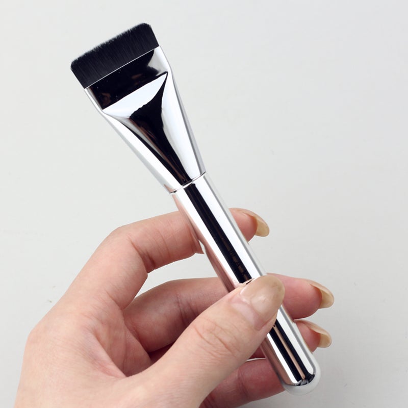 Flat Head Foundation Brush High Elastic Soft Bristles Makeup Brush Cosmetic Brush Lightweight Concealer Brush for Perfect Bare Skin Makeup - Image 2
