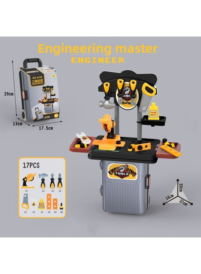 لعبة مطبخ للأطفال، لعبة تخزين، هدية، طاولة صغيرة للزينة، مطبخ صغير، لعبة فتاة - اللون: خبير طعام (حقيبة ترولي صغيرة، حقيبة ظهر) أحمر - Image 4