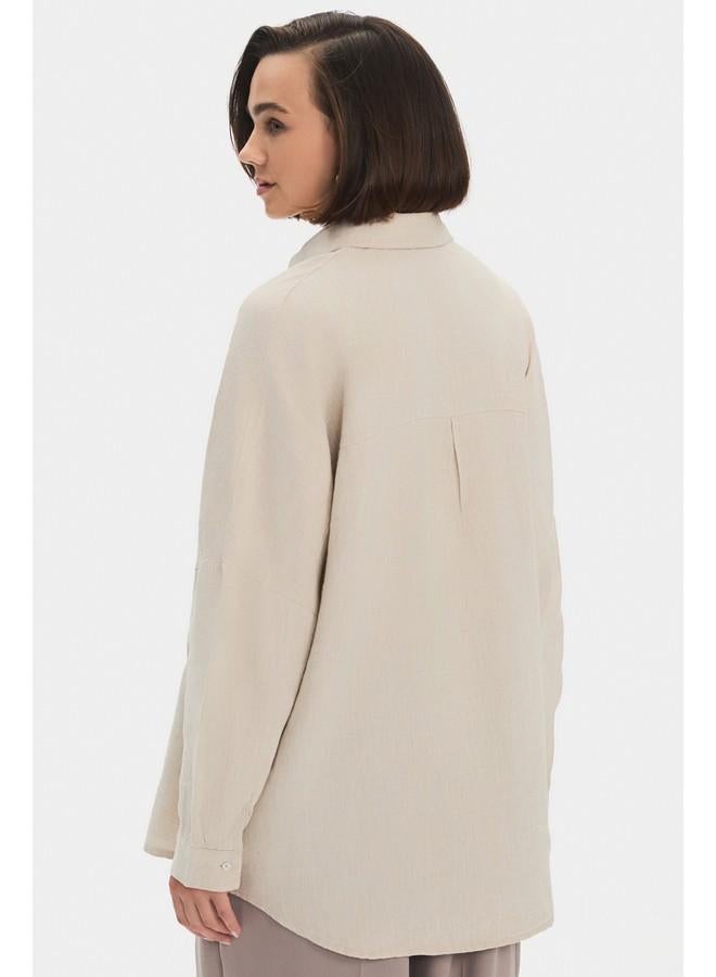 جون قميص كتان نسائي واسع من جوني بيج - Image 5