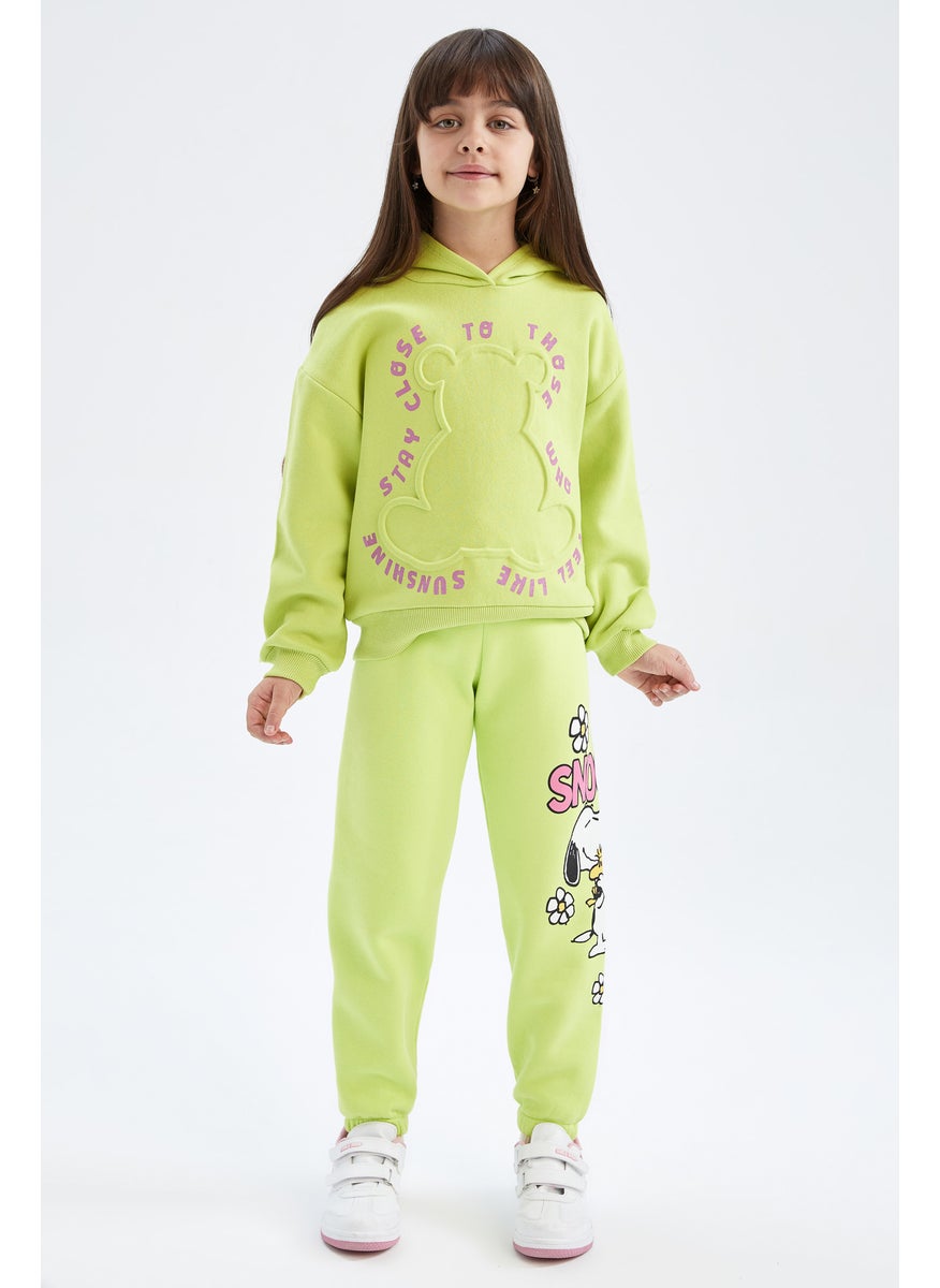 DeFacto Girl Jogger Standard Fit Snoopy Licensed Trousers  - Image 5