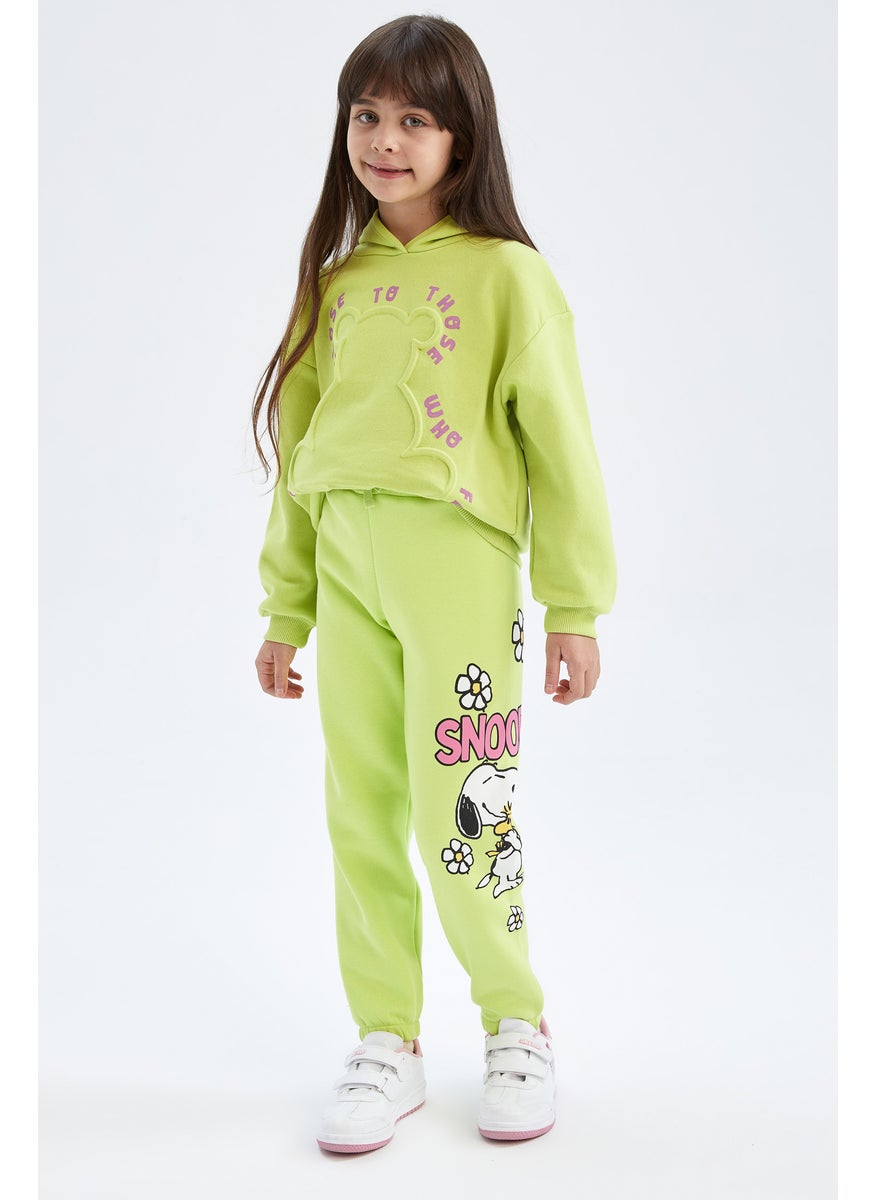 DeFacto Girl Jogger Standard Fit Snoopy Licensed Trousers  - Image 1