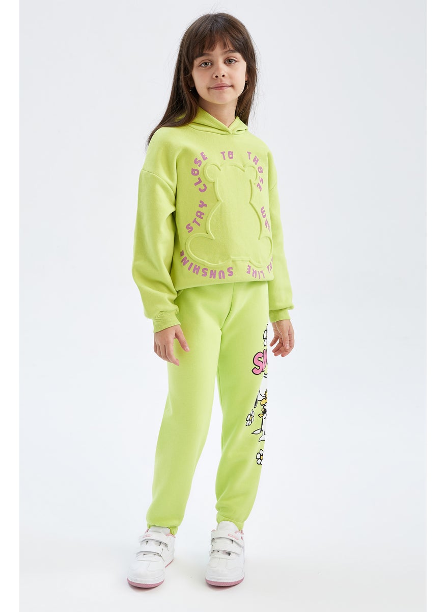 DeFacto Girl Jogger Standard Fit Snoopy Licensed Trousers  - Image 4
