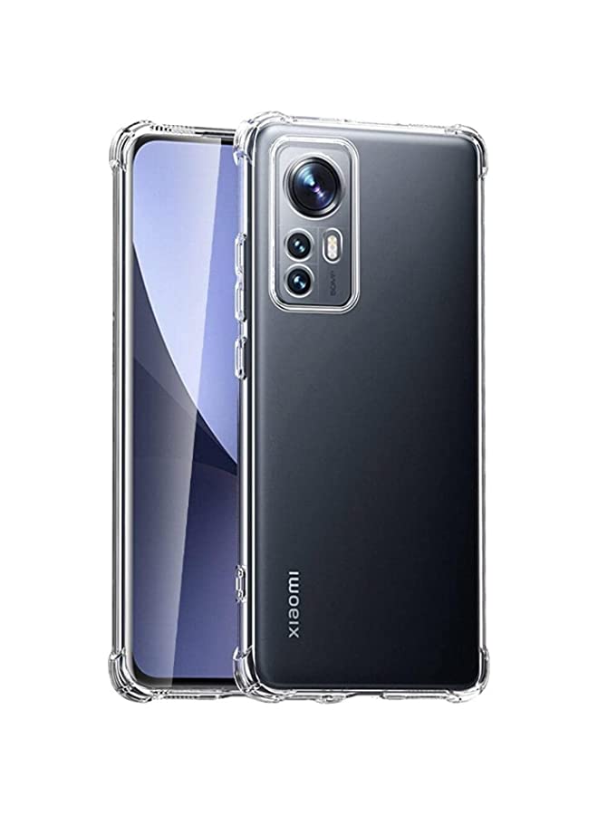 IAF حافظة لهاتف Xiaomi 12 / Xiaomi 12X غطاء خلفي شفاف وسادة هوائية سيليكون ناعم مضاد للصدمات ومقاوم للخدوش واقي حافة الزاوية لـ Mi 12 / Mi 12X