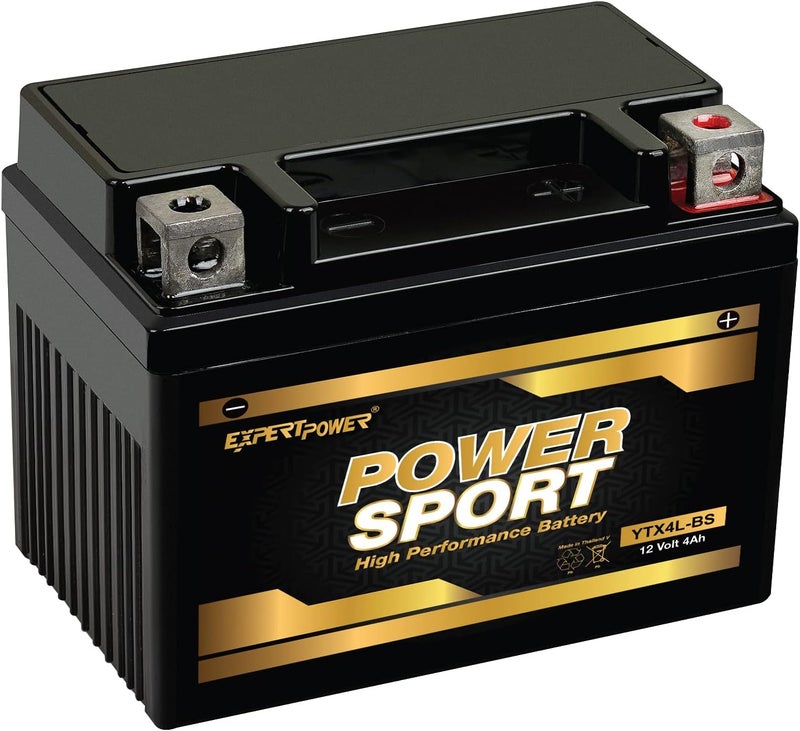 ExpertPower YTX4L-BS, YT4L, YTX4L, YT4L-BS, GTX4L-BS, GT4L-BS, GTX4L, GT4L Replacement 12V3AH WPX4L-BS Sealed AGM for Arctic Cat, Polaris, BRP, Can-Am Motorcycle, Scooter, ATV Batteries - Image 1