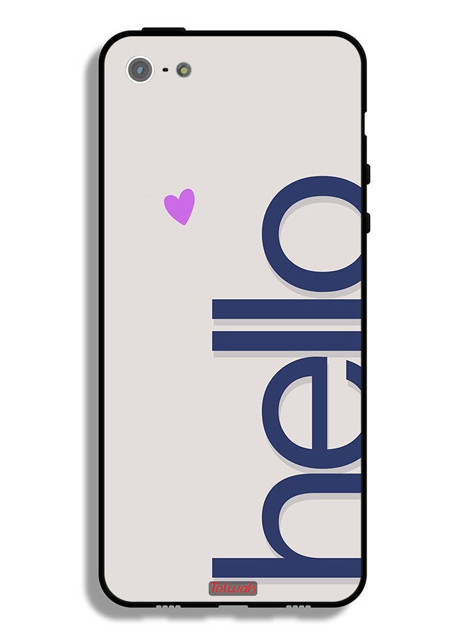 Tolwak Apple iPhone 5/5s/SE Protective Case Hello - Image 2