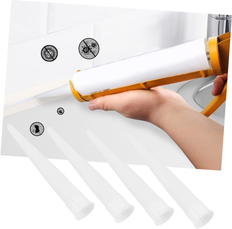 30Pcs Plastic Tube Nozzles Disposable Ink for Caulking and Repair for Caulk Tube Nozzle Extension for Windows and Doors Maintenance - Image 2