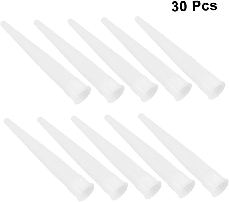 30Pcs Plastic Tube Nozzles Disposable Ink for Caulking and Repair for Caulk Tube Nozzle Extension for Windows and Doors Maintenance - Image 3