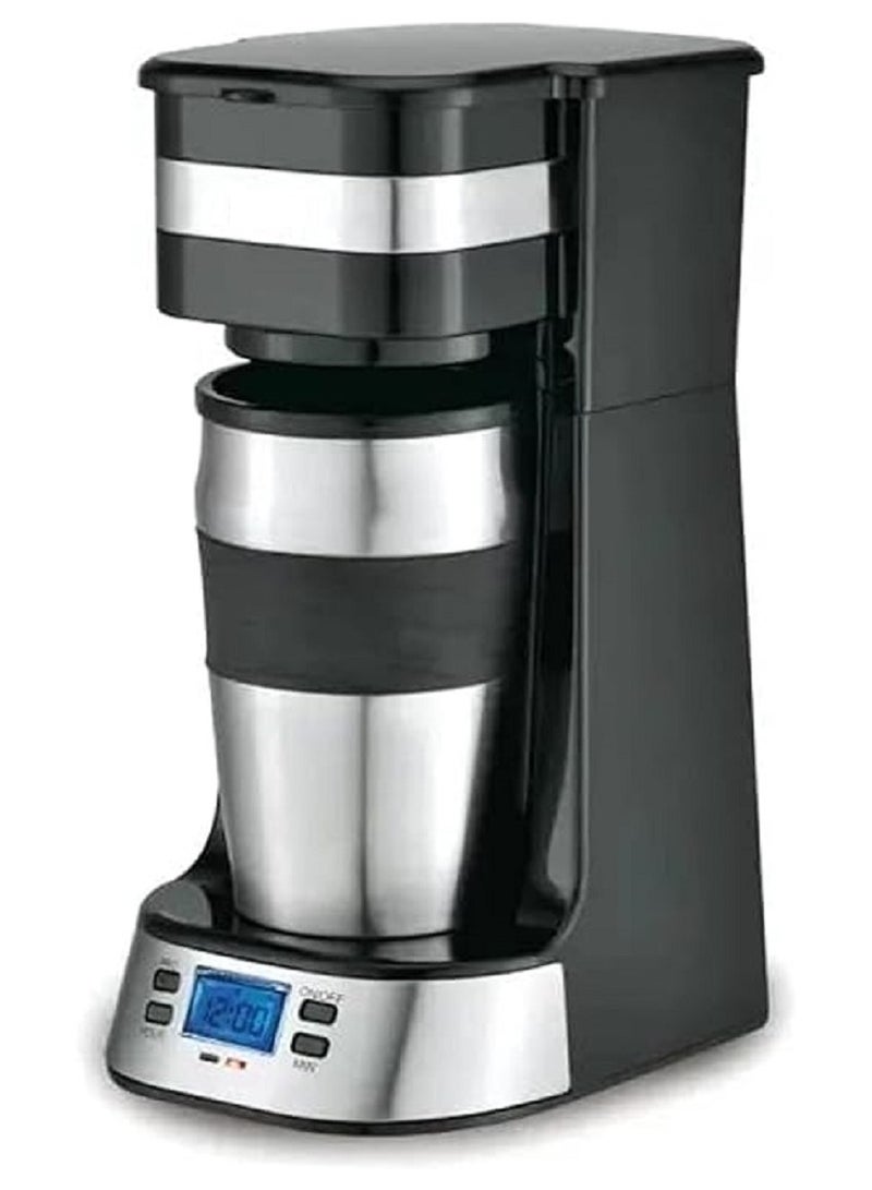 سونفير Automatic  Filter Coffee Maker/Machine with LCD/Timer+Travel Mug(SF-3566) 0.42 L 750 W SF-3566 black - Image 1