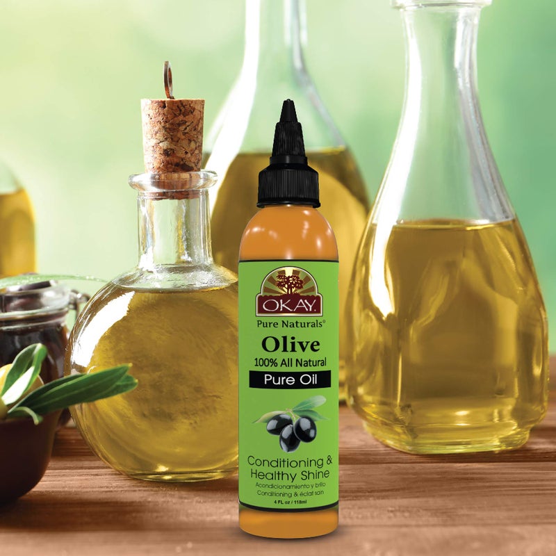 OKAY 100% PURE OLIVE OIL for SKIN and HAIR 4oz / 118ml - Image 4