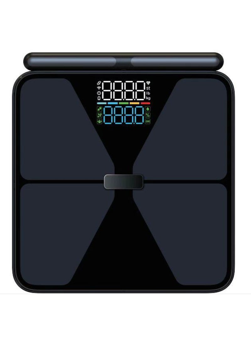 Medical Grade 8 Electrode Smart Body Composition Scale with Bluetooth & WiFi | Full Body Fat Analyzer with Handheld Bar | Muscle, Water, Visceral Fat & Health Tracking App, 180kg Capacity - Image 1