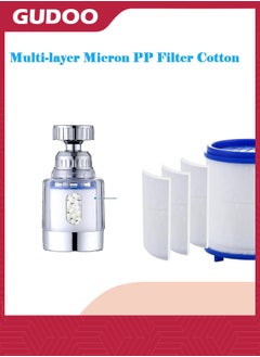 GUDOO Water Faucet Filter Cartridge Replacements,Sink Water Filter for Faucet Filter Removes Chlorine Fluoride Heavy Metals(10 Pcs)  - Image 2