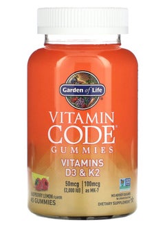 Vitamin Code Gummies Vitamins D3 & K2 Raspberry Lemon 45 Gummies