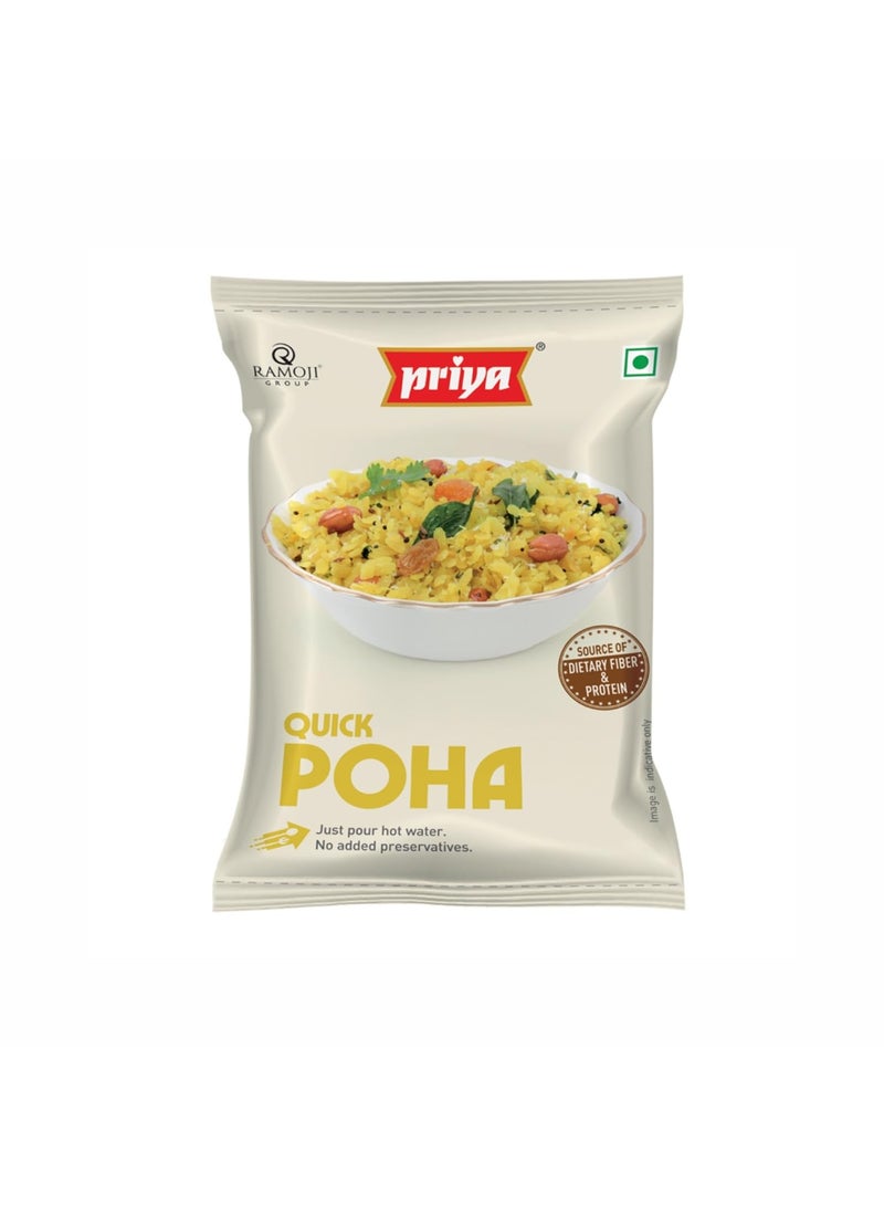 Priya Quick Poha  | 180g  I Khatta Meetha Instant Poha | Ready to Eat | Healthy Snacks | Instant Poha Mix For Breakfast | Camping Food - Image 1