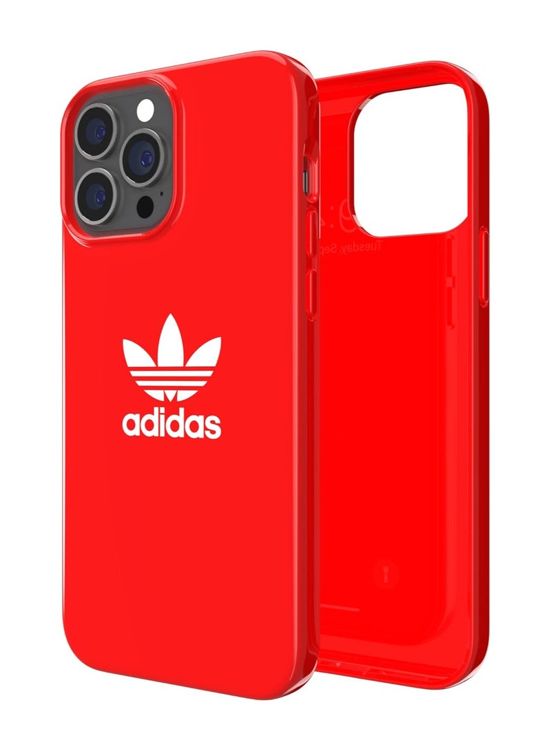 اديداس غطاء حماية بطبعة شعار لهواتف أبل آيفون 12 و12 برو أحمر قرمزي - Image 2