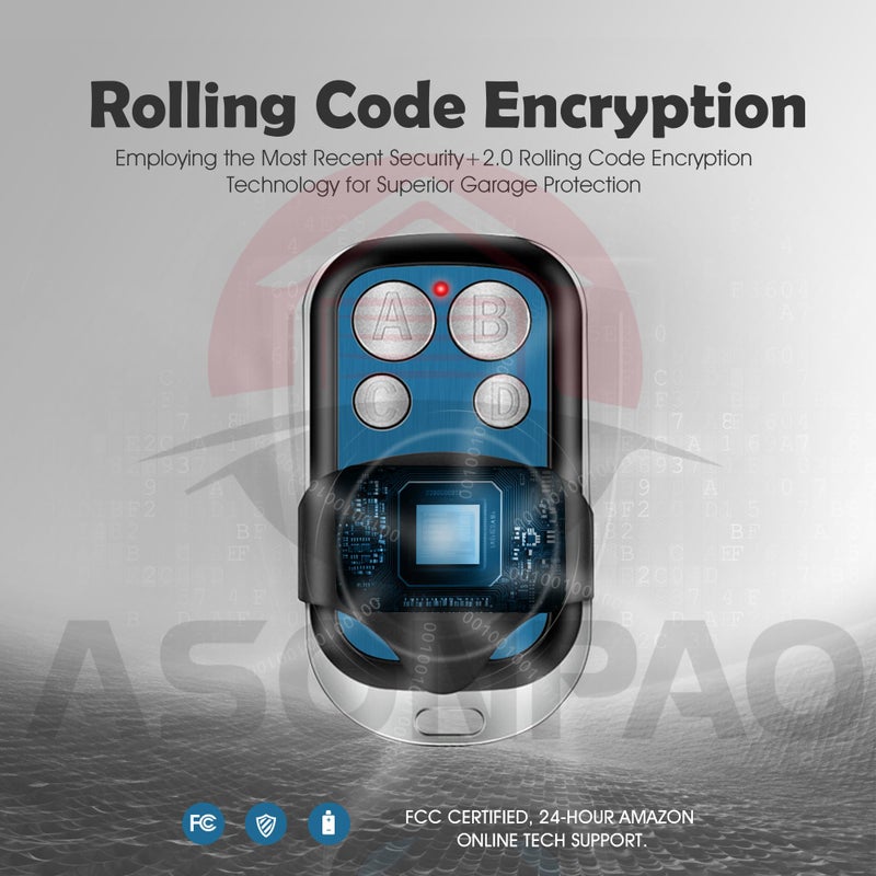 ASONPAO LiftMaster 893Max Security+2.0 Universal Garage Door Opener Remote - 2Packã€10 Year Warrantyã€‘ - Image 4