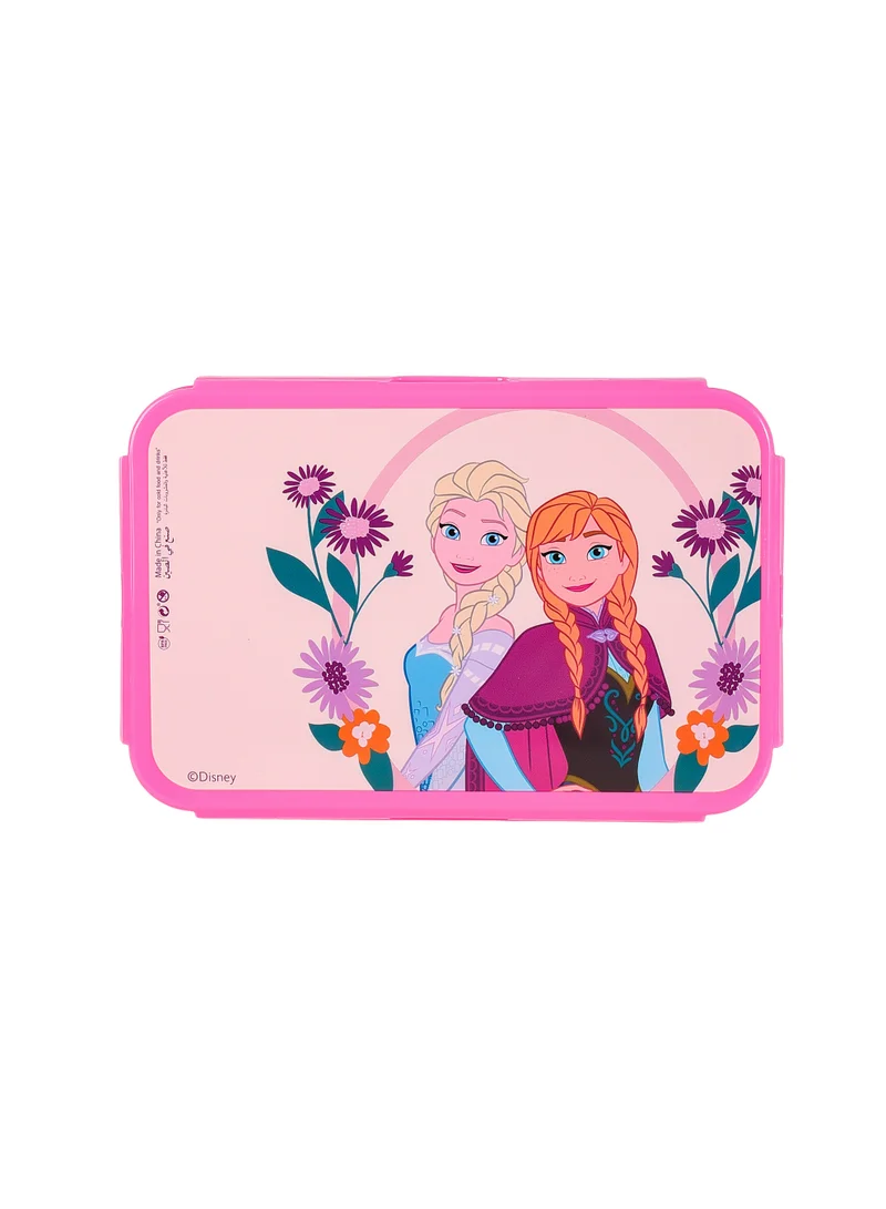 Disney Frozen Regular Lunch Box | Elsa & Anna Bento Lunch Box for Kids | Compartment Food Storage Container for School, Travel & Picnics | Reusable Lunch Container