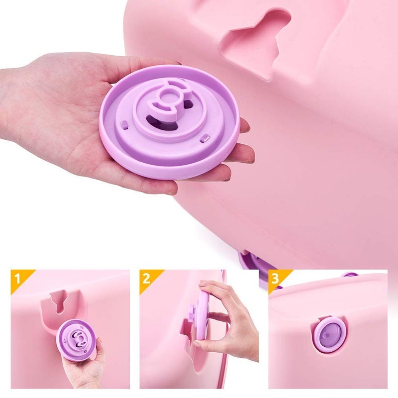 WHISKET WHISKET Toy Chest Large Plastic Stackable Organizer Storage Box with Lid and Wheels for Kids Toys Colour May Vary 1  - Image 3