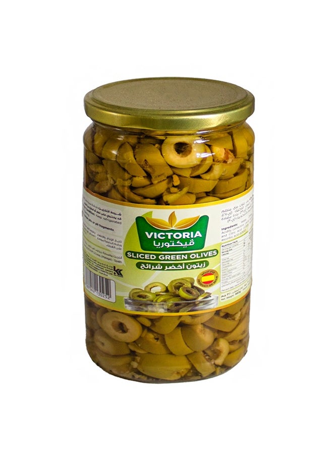 Victoria Victoria Sliced Green Olive, 660G 