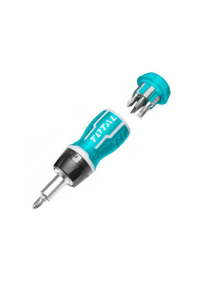 TOTAL 8 In 1 Stubby ScrewDriver Set TACSDS1726 - Image 1