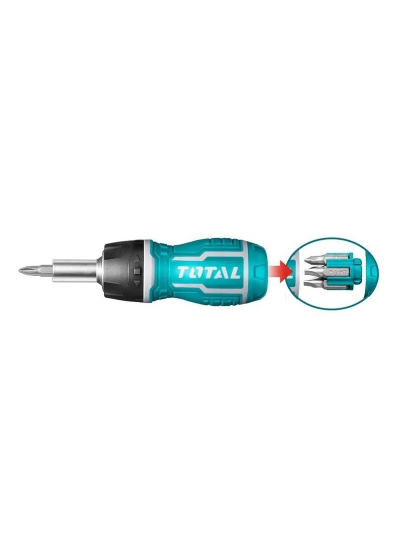 TOTAL 8 In 1 Stubby ScrewDriver Set TACSDS1726 - Image 3