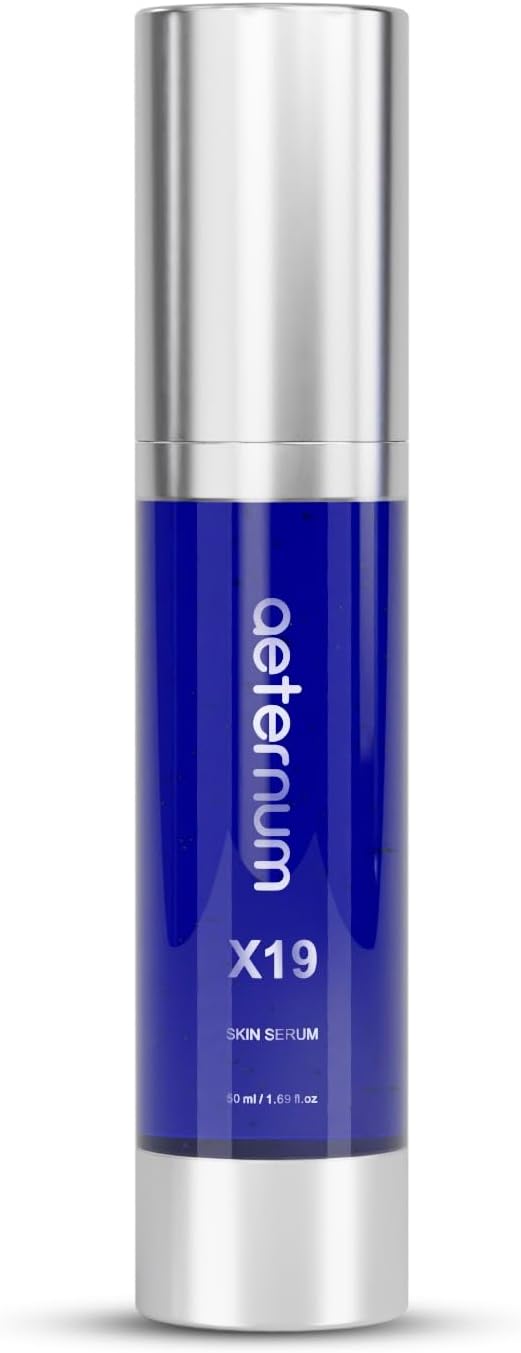 aeternum X19 SkinFace Serum Overnight Hyaluronic Acid Serum with MultiMolecular Hyaluron Copper Tripeptide Niacinamide for Volume Elasticity Skin Repair