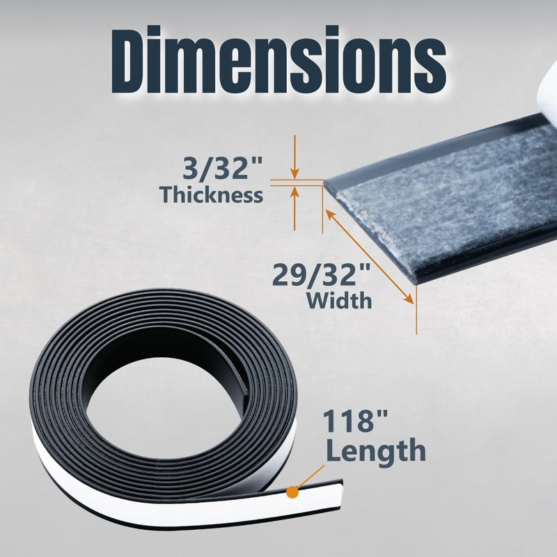 POWERTEC 71656-P2 Splinter Guard Replacement Strip 118" for Track Saw Guide Rail, Makita 194419-4 & Festool Track Saw Guide Rails, 2 PK - Image 2