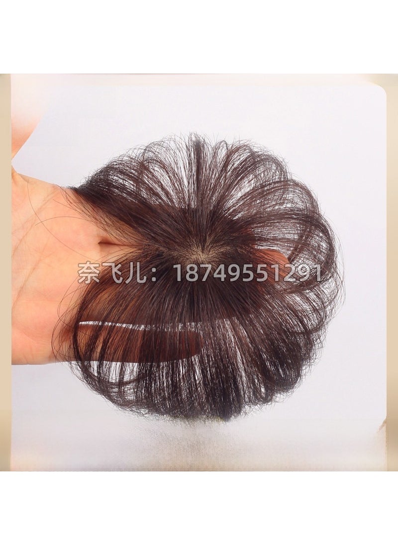 Full real hair partial head wig piece head twist hair patch lightweight mini one piece cover white hair hair patch 15cm delivery needle Brown Black 15cm delivery needle Brown Black - pzsku/Z06129FCBC503BAEBC8D2Z/45/_/1723119519/d8513ea1-a4fa-416e-a6c0-6f35a324da8a