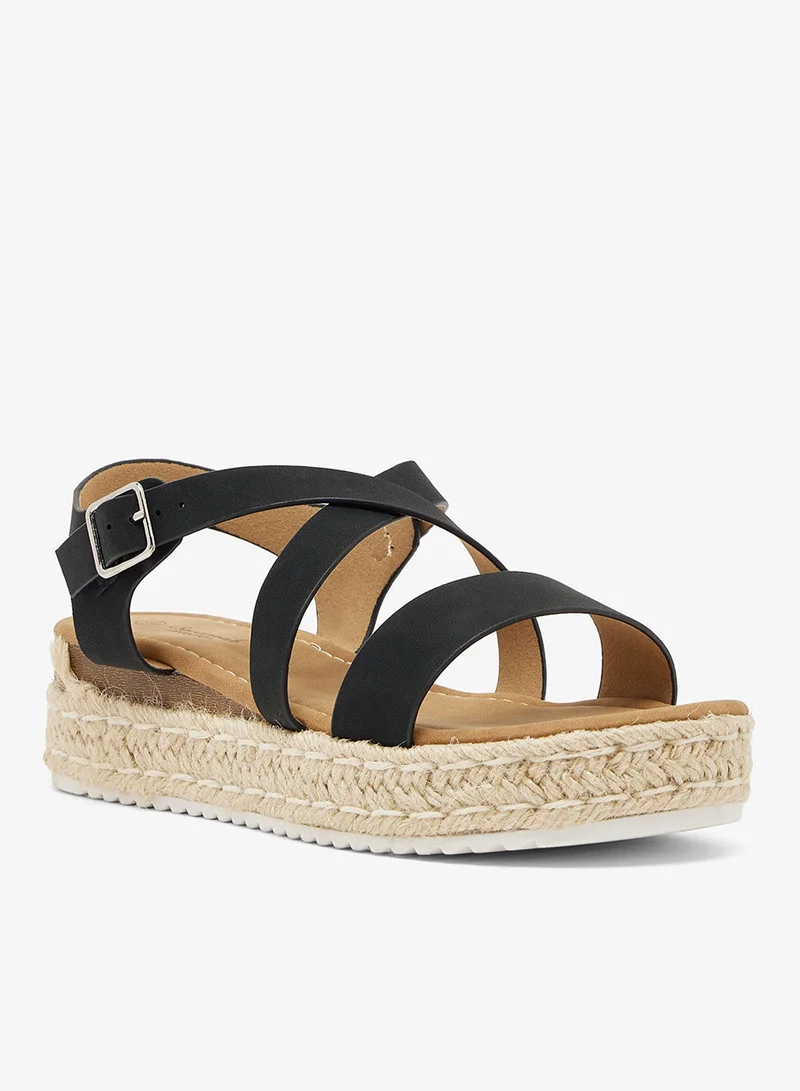 Savannah Collection Low Wedged Flatform Sandal