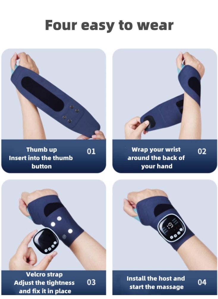 Hand Massager, Wrist Massager, Electric Heating Wrist Guard, Hot Compress Without Remote Control