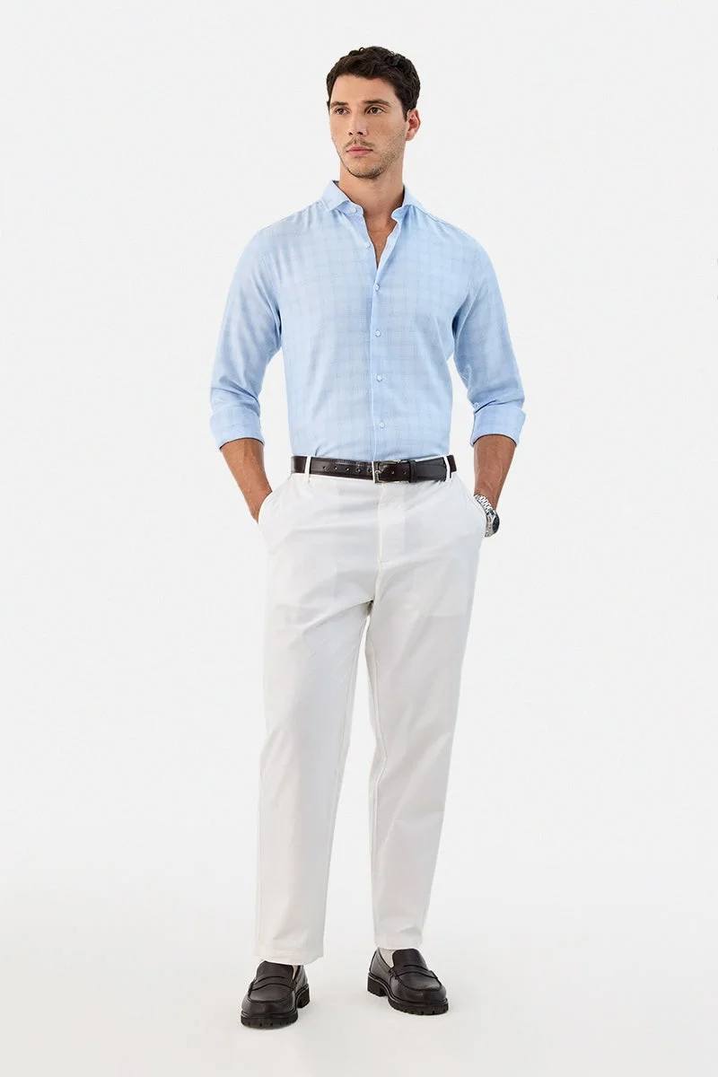 SNITCH Slim Fit Checks Luxe Shirt