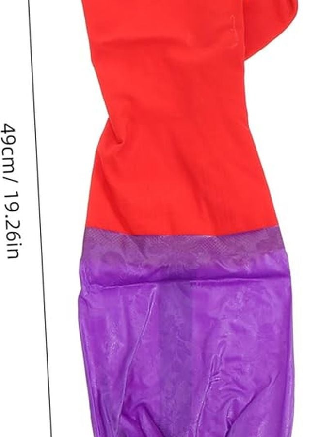 Extra Long Water Resistant Aquarium Gloves for Fish Tank Water Change with Secure Elastic Cuffs 1 Pair - Image 3