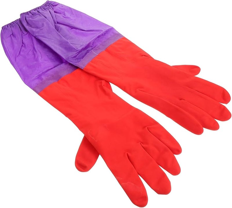 Extra Long Water Resistant Aquarium Gloves for Fish Tank Water Change with Secure Elastic Cuffs 1 Pair - Image 2